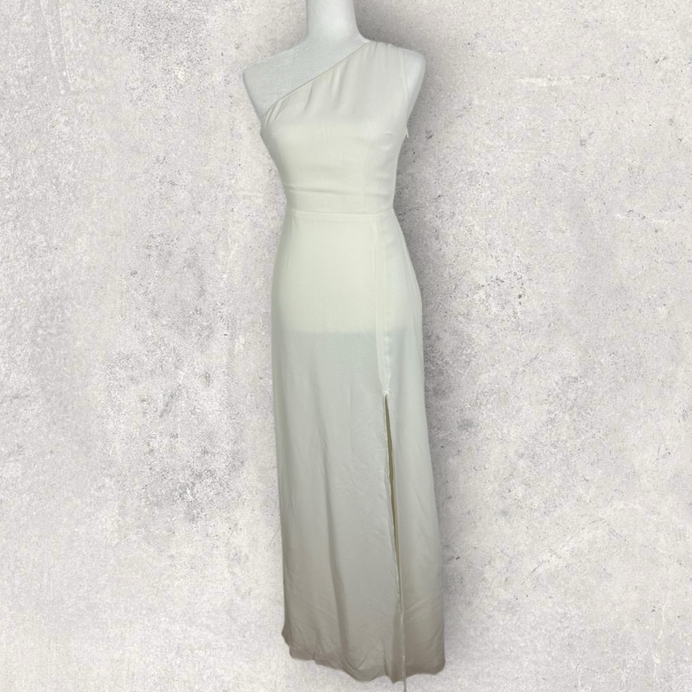 NWT Reformation Evelyn Gown Maxi Dress Womens Size 2 One Shoulder Bridesmaid NEW - Picture 4 of 12